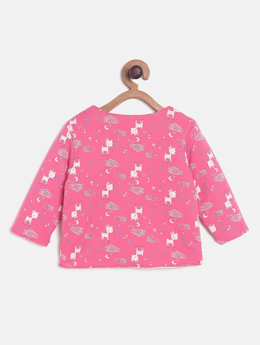 girls printed long sleeves jacket - 21620303 - Standard Image - 2