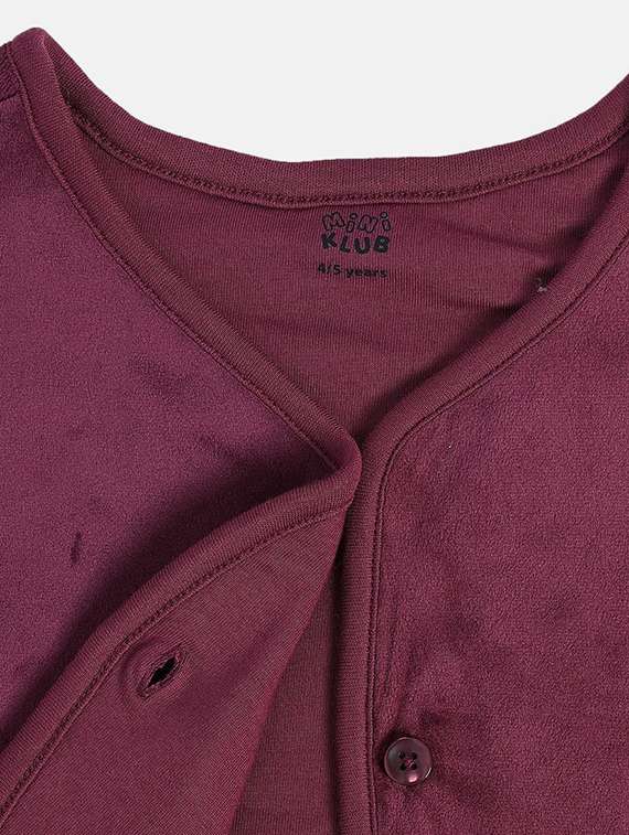 girls solid sleeveless jacket - 21620309 -  Standard Image - 2