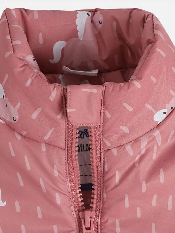 girls printed long sleeves jacket - 21620311 -  Standard Image - 2