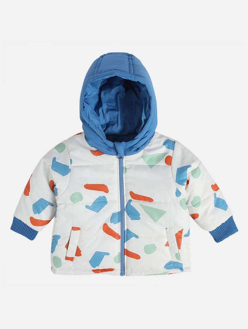 boys printed hooded reversible jacket - 21620354 -  Standard Image - 2
