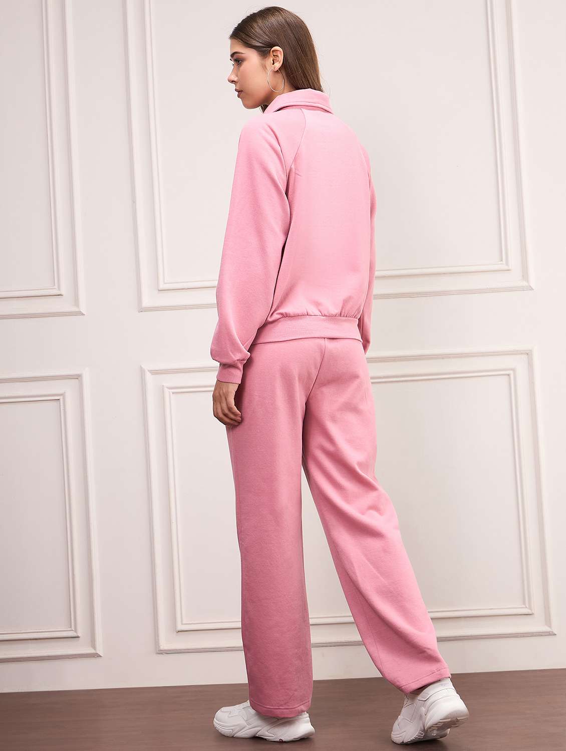 pink fleece active wear set - 21620384 - Standard Image - 2