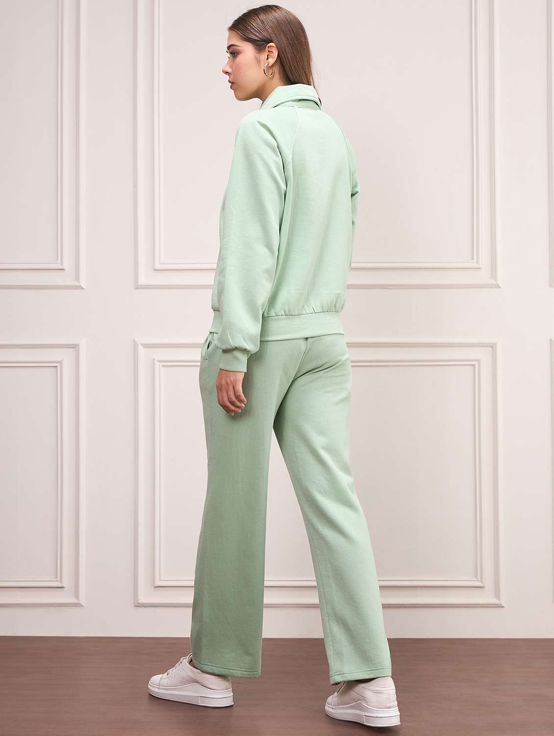 green fleece active wear set - 21620385 - Standard Image - 2