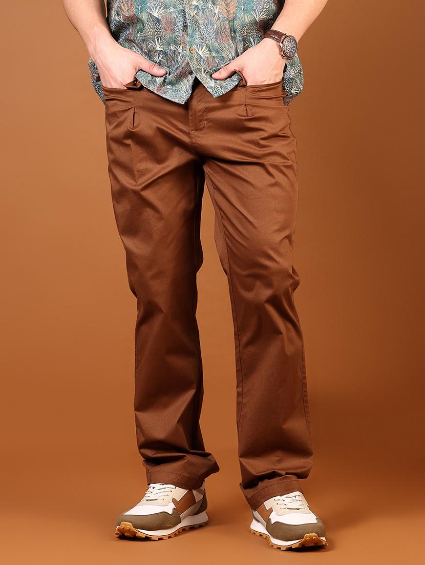 men solid mid rise chino - 21620627 - Standard Image - 2