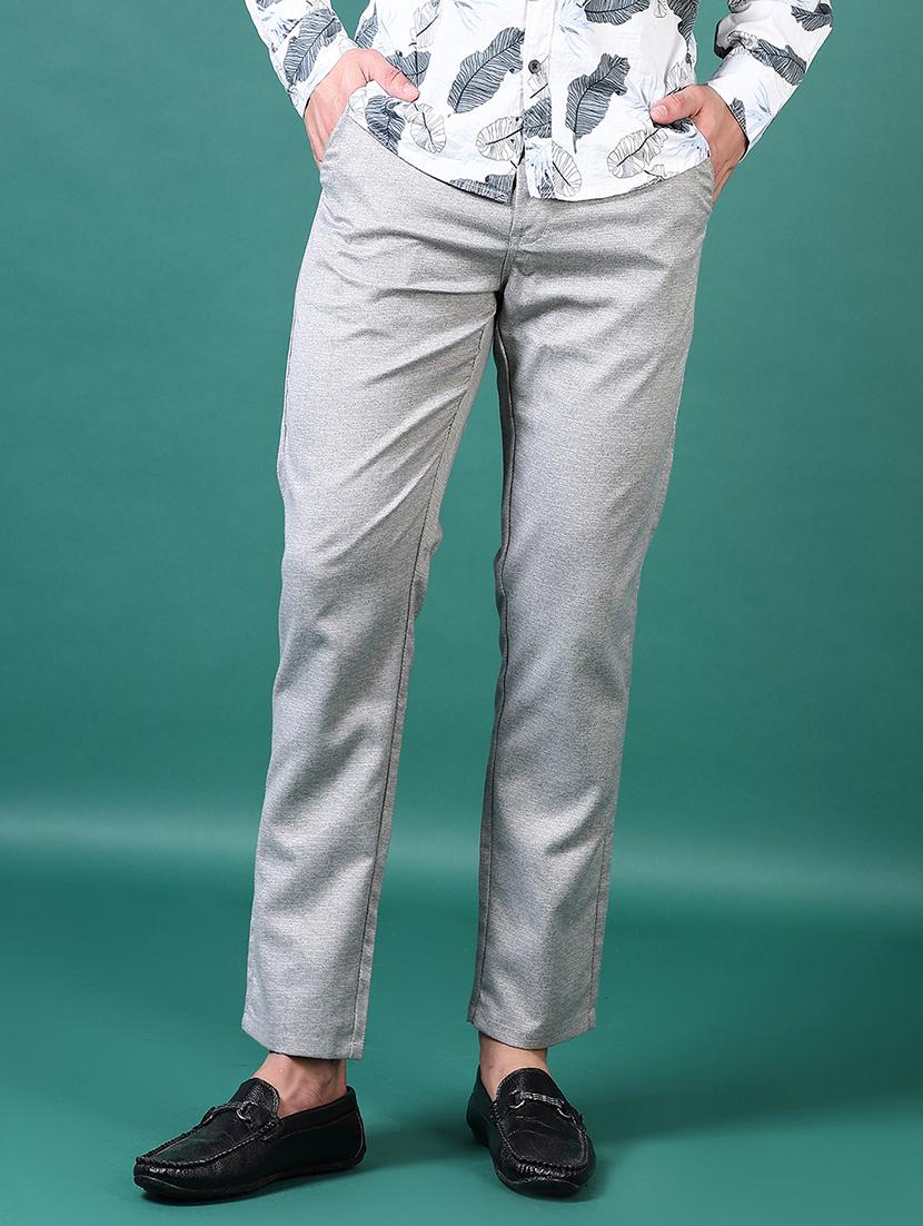 men mid rise textured chinos