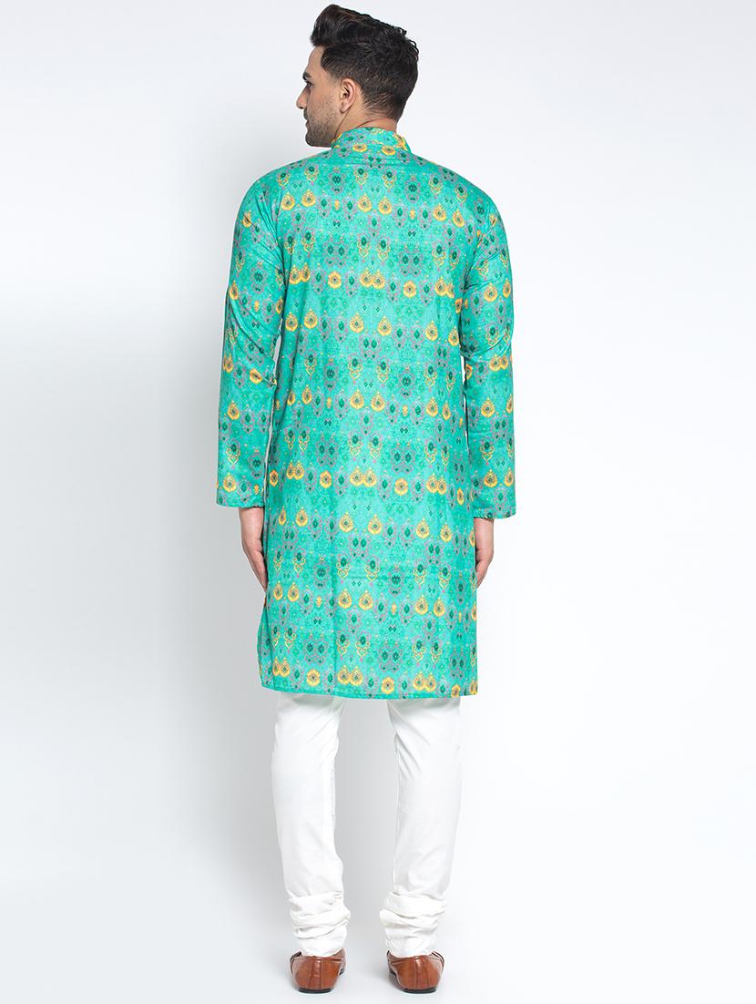 men printed long sleeve ethnic wear set - 21621408 - Standard Image - 2