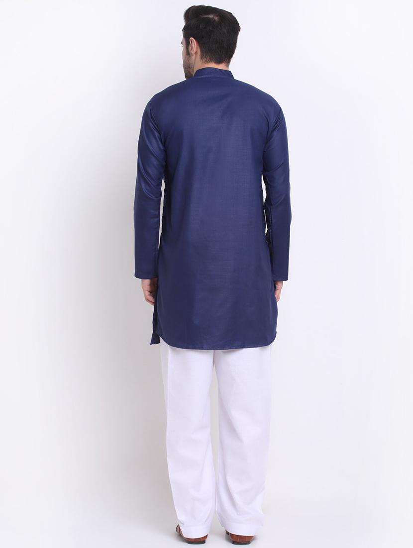men solid long sleeve ethnic wear set - 21621416 - Standard Image - 2