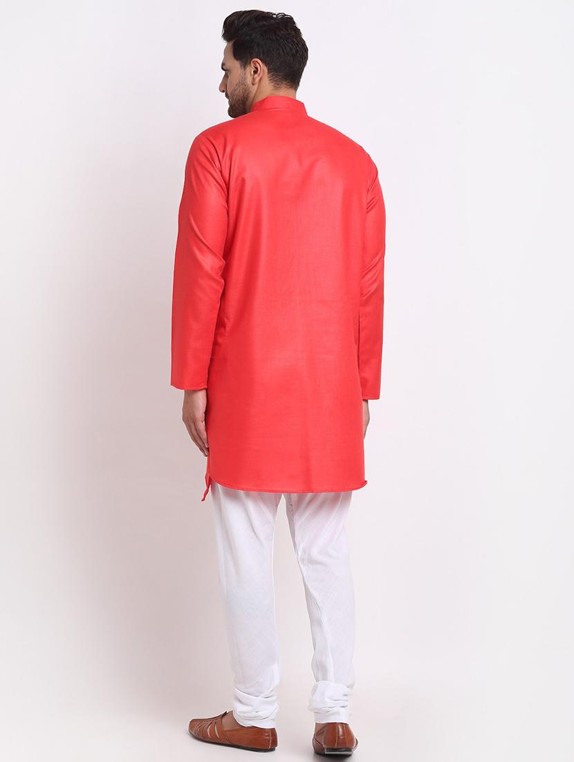 men solid long sleeve ethnic wear set - 21621424 - Standard Image - 2