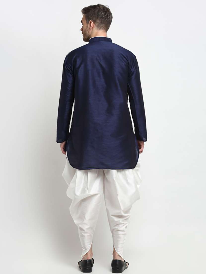 men solid long sleeve ethnic wear set - 21621492 - Standard Image - 2