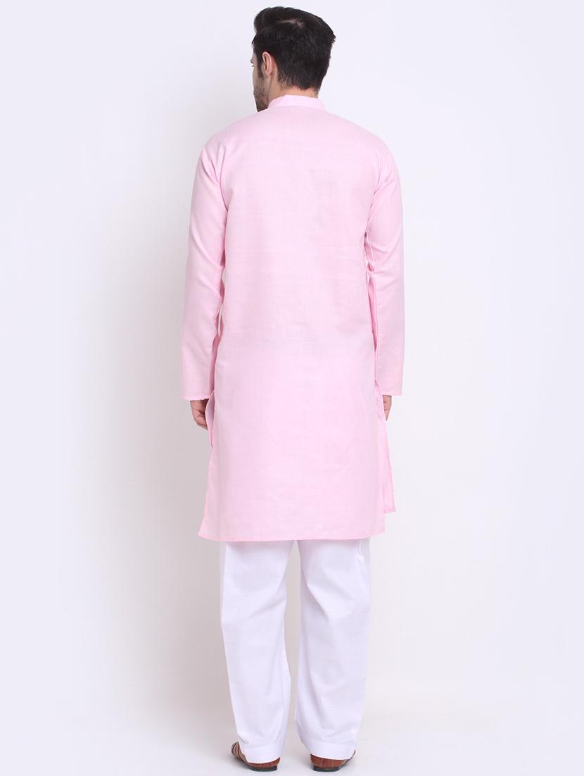 men solid long sleeve ethnic wear set - 21621677 - Standard Image - 2