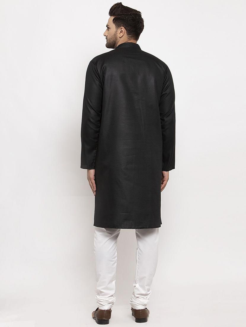 men solid long sleeve ethnic wear set - 21621693 - Standard Image - 2