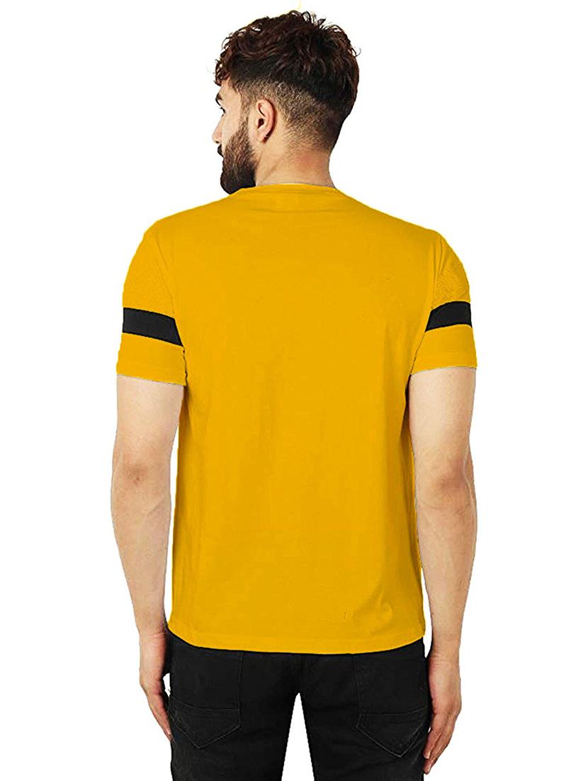 men round neck color block t-shirt - 21621796 - Standard Image - 2