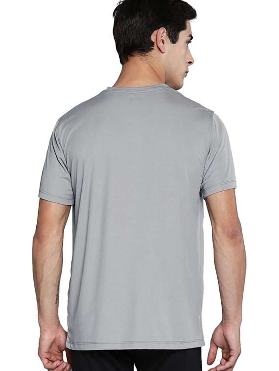 men round neck chest printed t-shirt - 21621803 -  Standard Image - 2