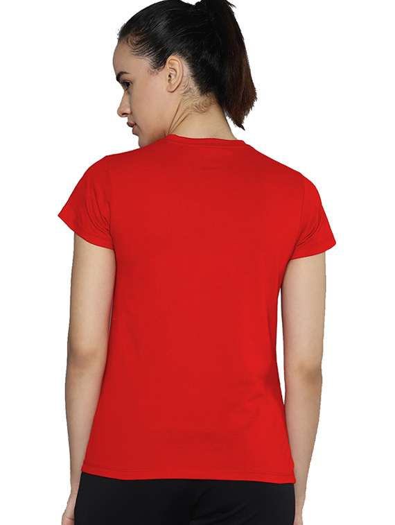 women round neck front print t-shirt - 21622078 -  Standard Image - 2