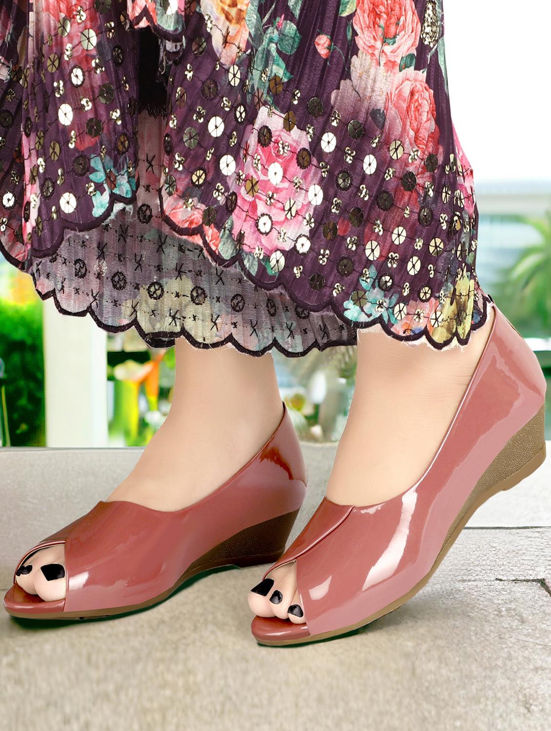 women solid slip on wedges - 21622323 - Zoom Image - 0