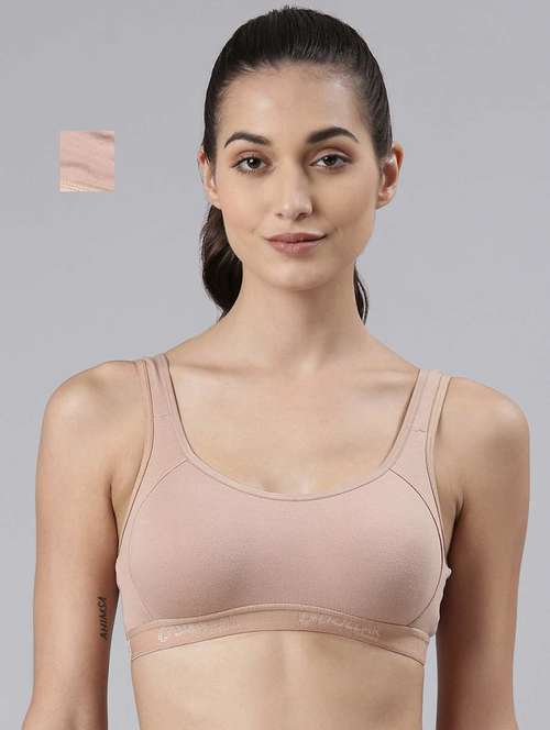 women pack of 2 solid sports bra - 21623771 -  Standard Image - 0