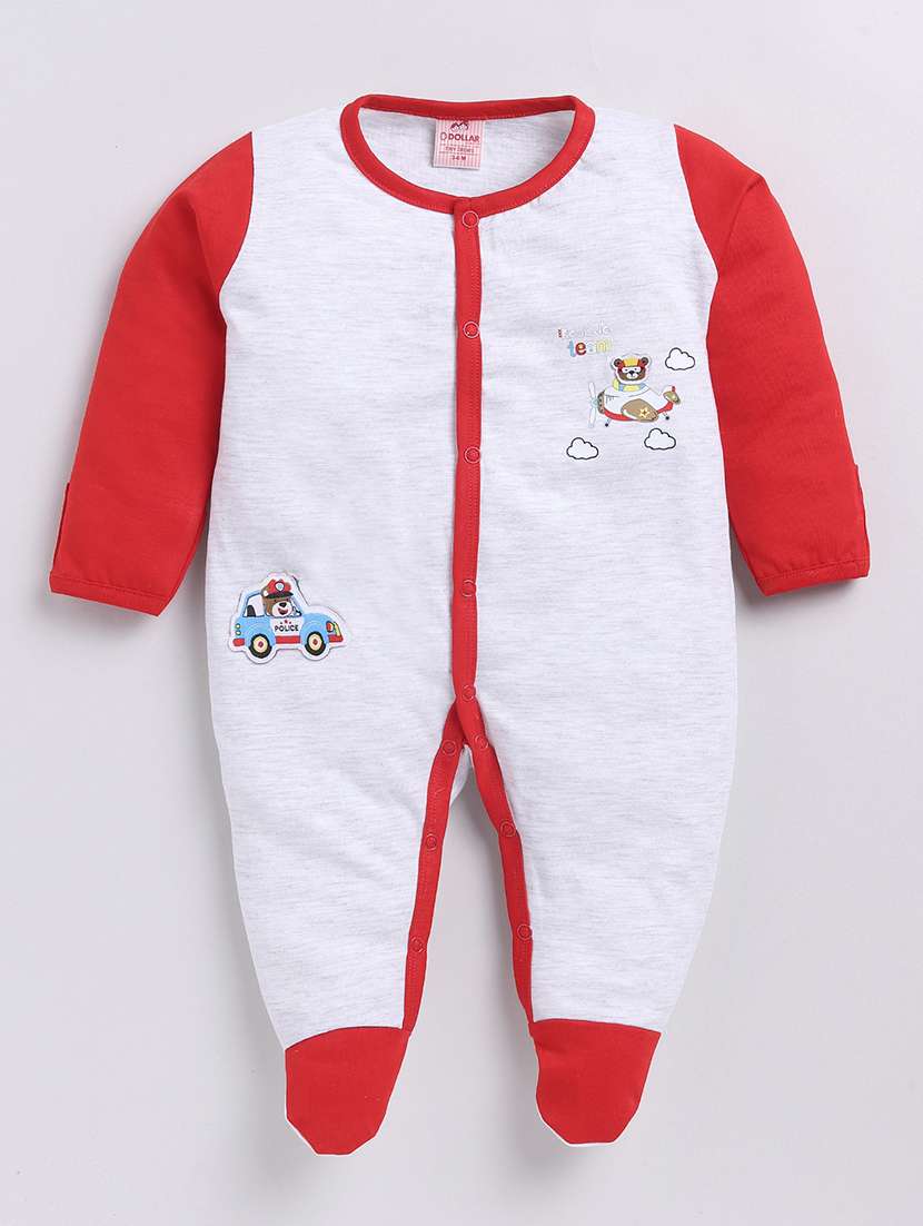 kids color block long sleeve onesies