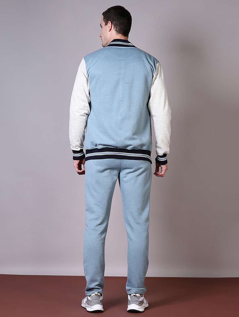 men color block full length track suit - 21624388 -  Standard Image - 2