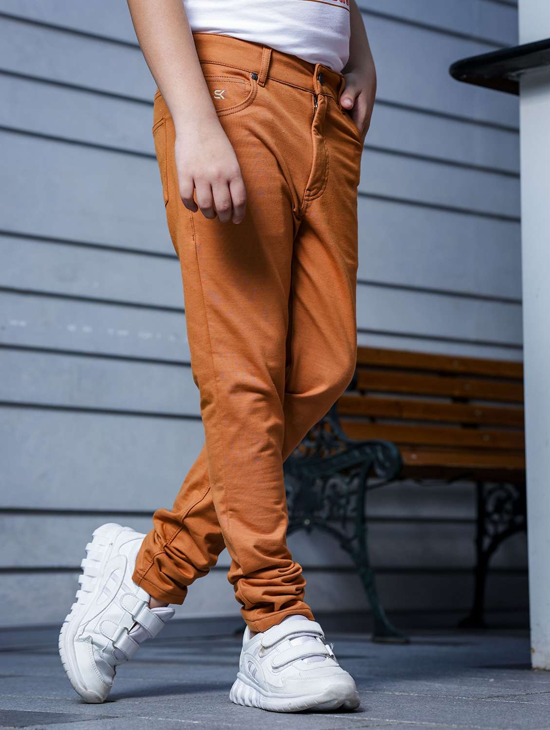 boys solid regular fit chinos - 21627198 - Standard Image - 2