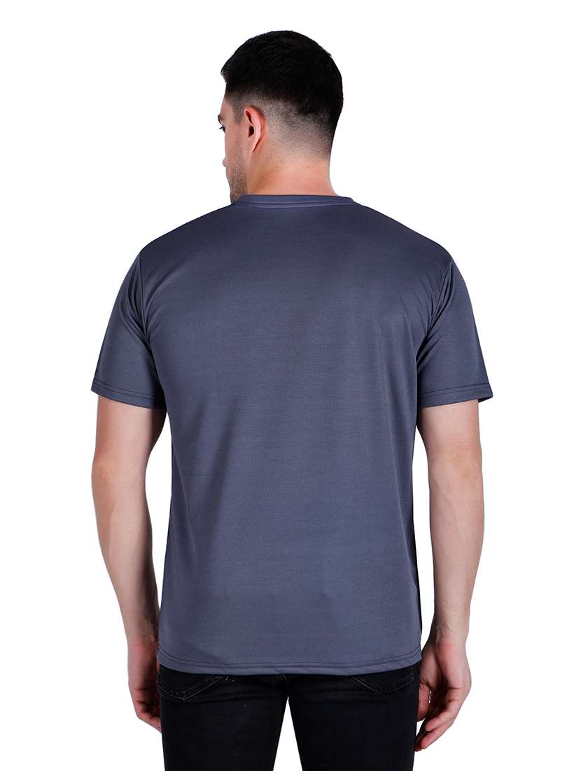 men blue typographic round neck regular fit t-shirt - 21627210 -  Standard Image - 2