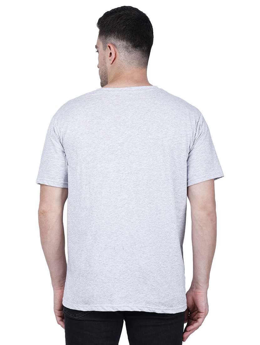 men grey graphic round neck regular fit t-shirt - 21627211 -  Standard Image - 2