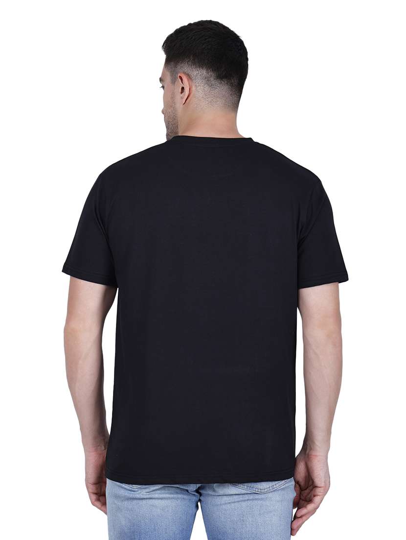men black graphic round neck regular fit t-shirt - 21627212 -  Standard Image - 2