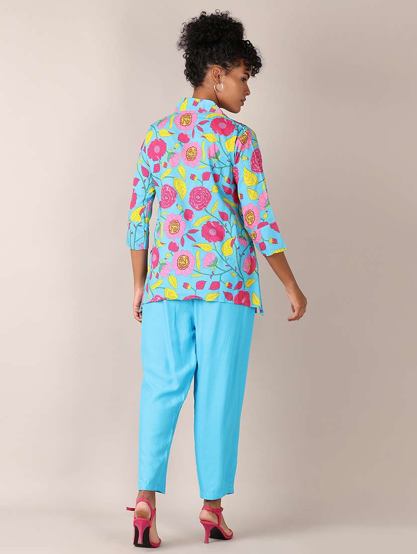 women floral printed co-ord sets - 21627454 - Standard Image - 2