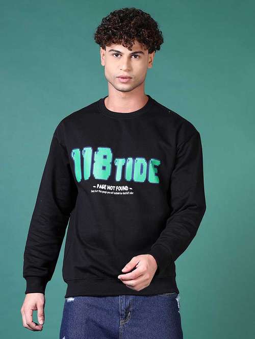 men chest print long sleeve sweatshirt - 21627682 -  Standard Image - 0