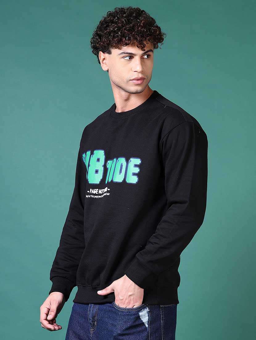 men chest print long sleeve sweatshirt - 21627682 -  Standard Image - 2