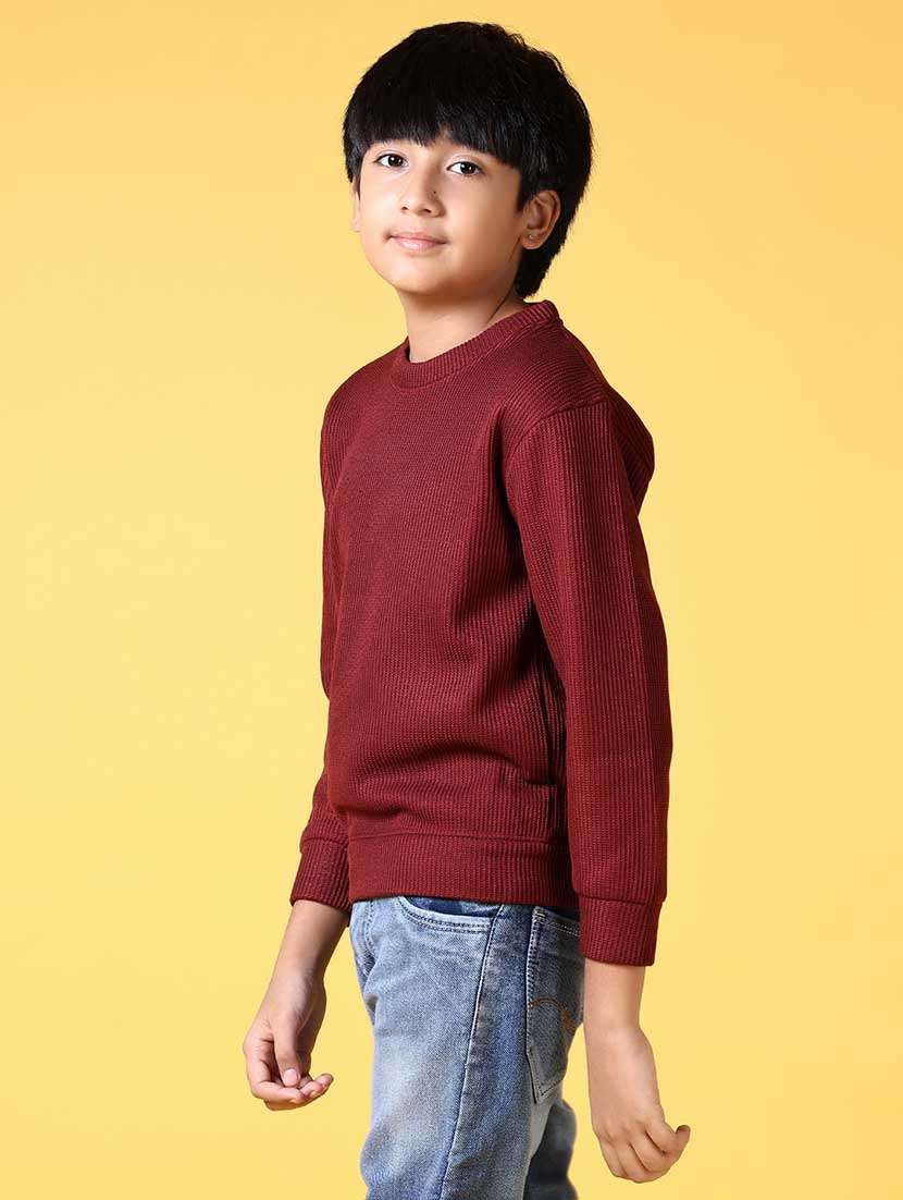 boys solid long sleeve sweatshirt - 21627714 -  Standard Image - 2