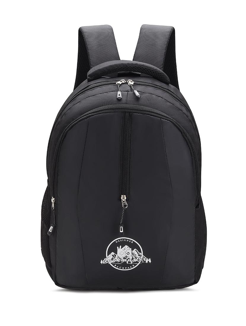 men black adjustable straps backpack - 21628454 -  Zoom Image - 0