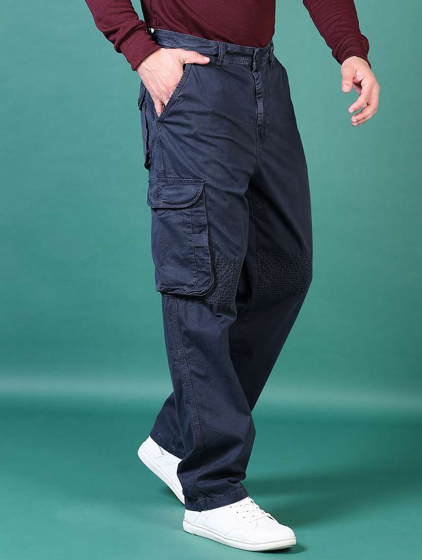 men blue solid cargo - 21628512 -  Standard Image - 2