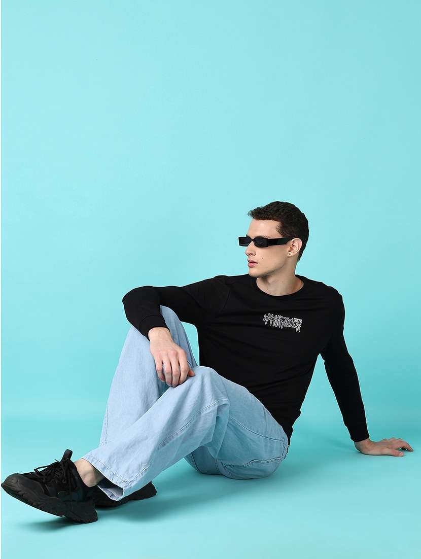 men back print long sleeve t-shirt - 21628527 - Standard Image - 2