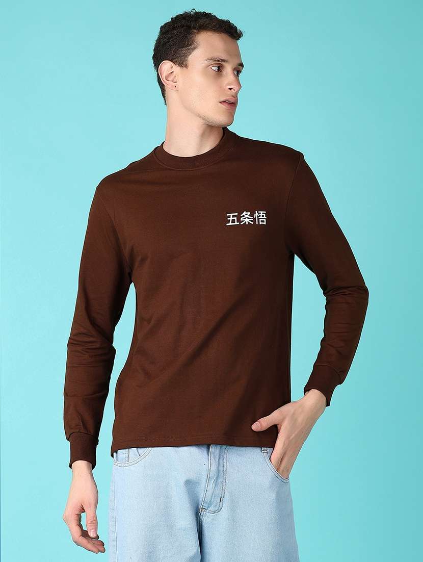 men back print long sleeve t-shirt - 21628528 -  Standard Image - 2