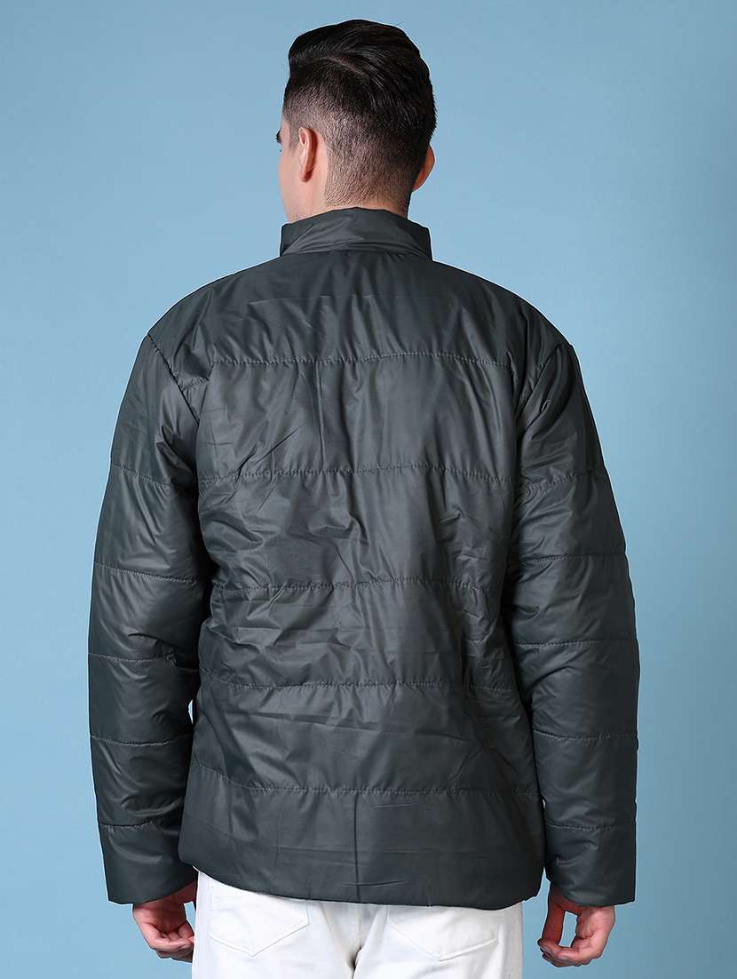 Buy online Men Solid Long Sleeve Quilted Jacket from Jackets for Men by ...