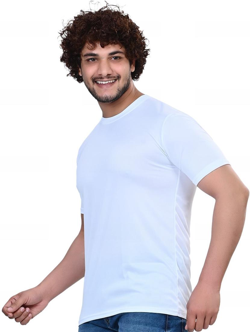 men pack of 4 solid round neck t-shirt - 21629299 - Standard Image - 2