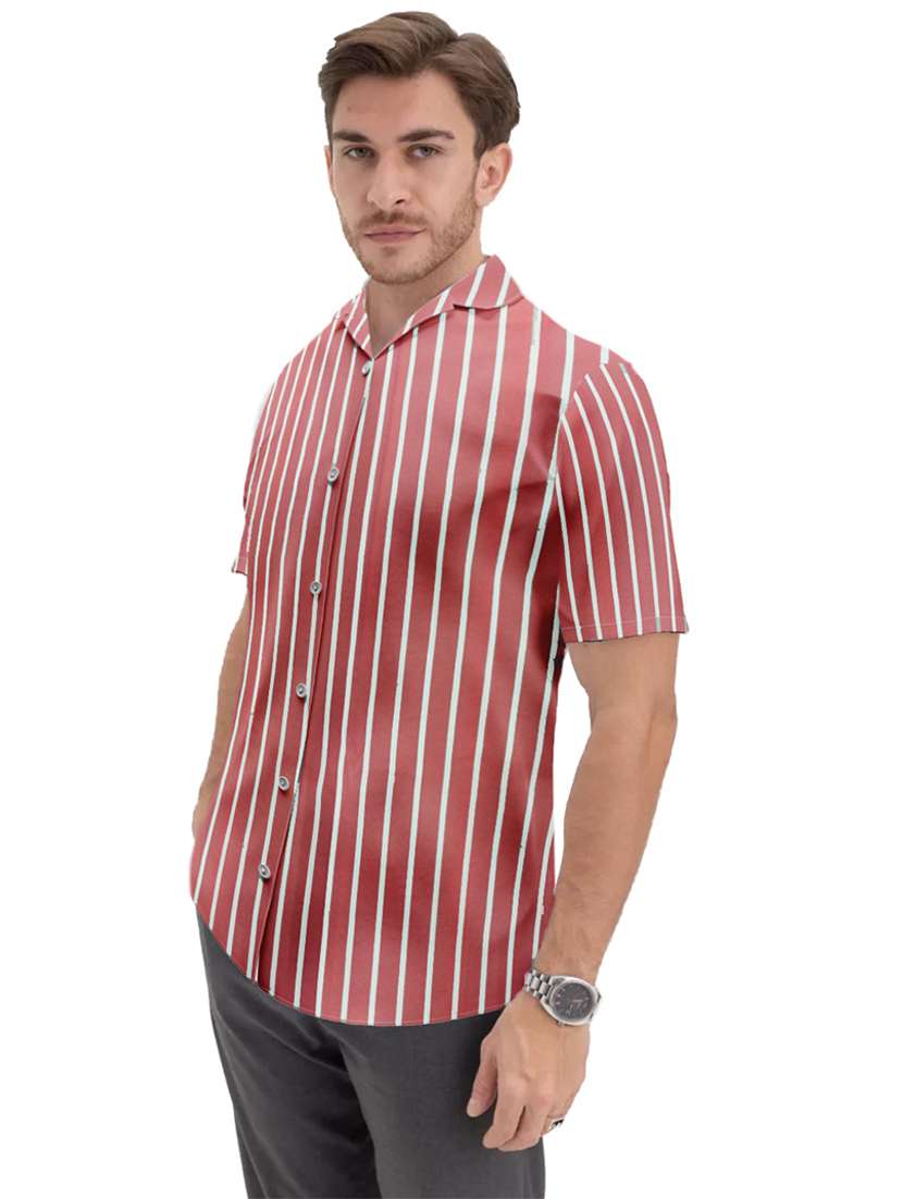 men regular fit striped casual shirt - 21629375 -  Standard Image - 2