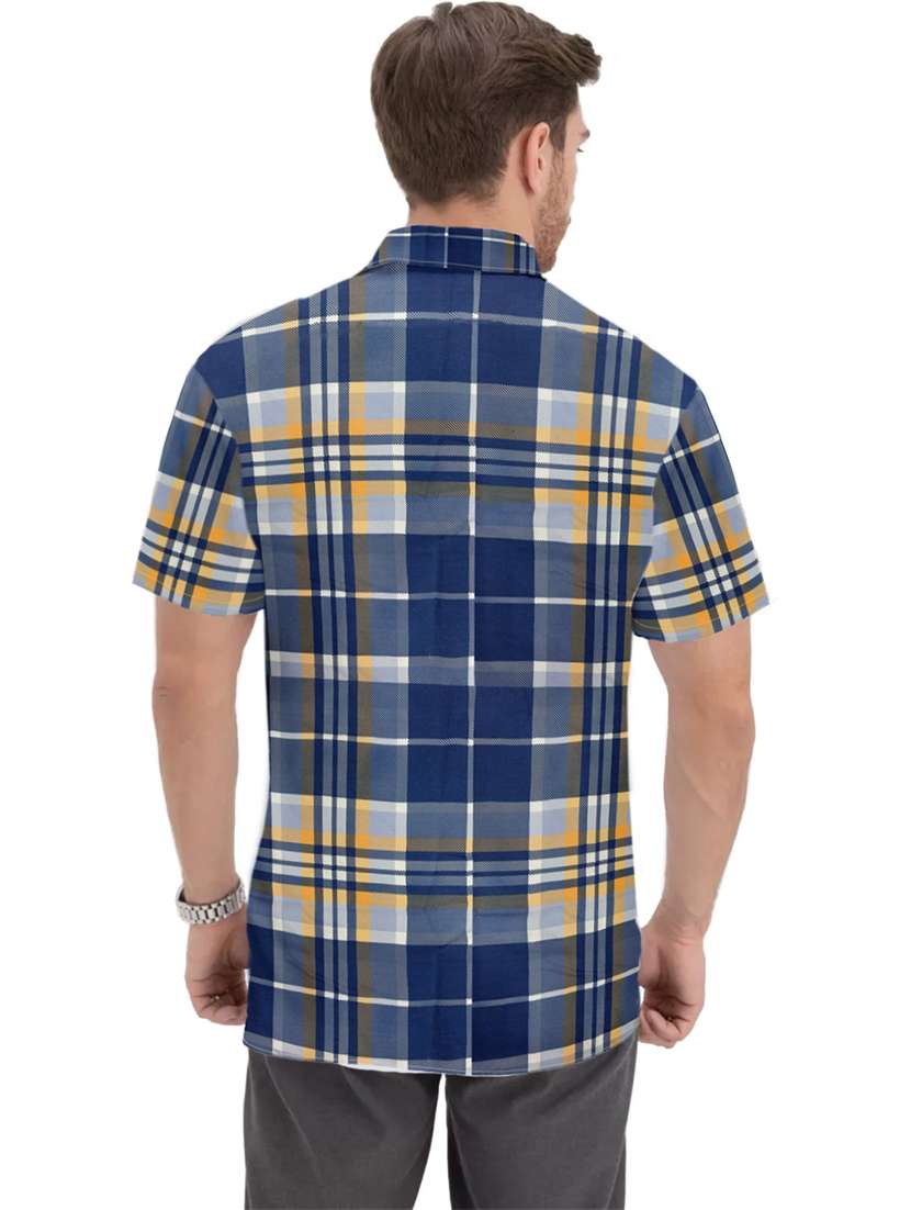 men regular fit check printed casual shirt - 21629379 -  Standard Image - 2