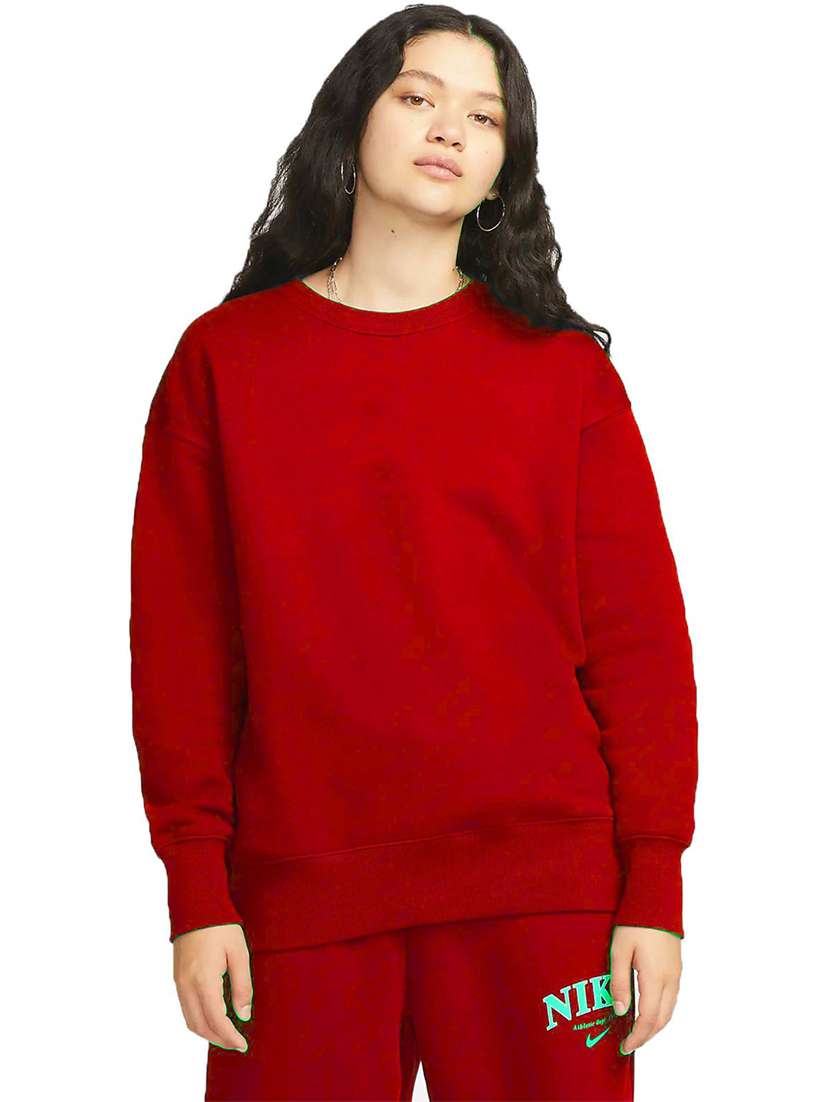 women plain oversized long sleeve sweatshirt