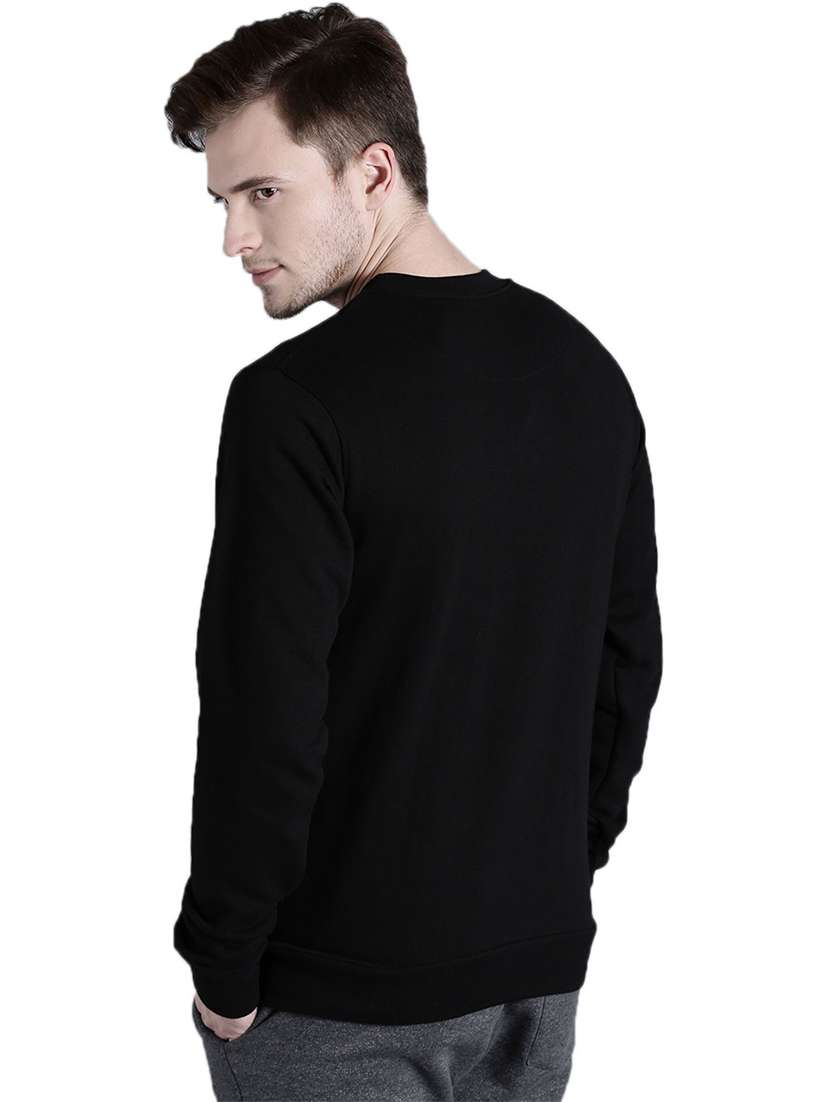men round neck plain long sleeve sweatshirt - 21629460 -  Standard Image - 2
