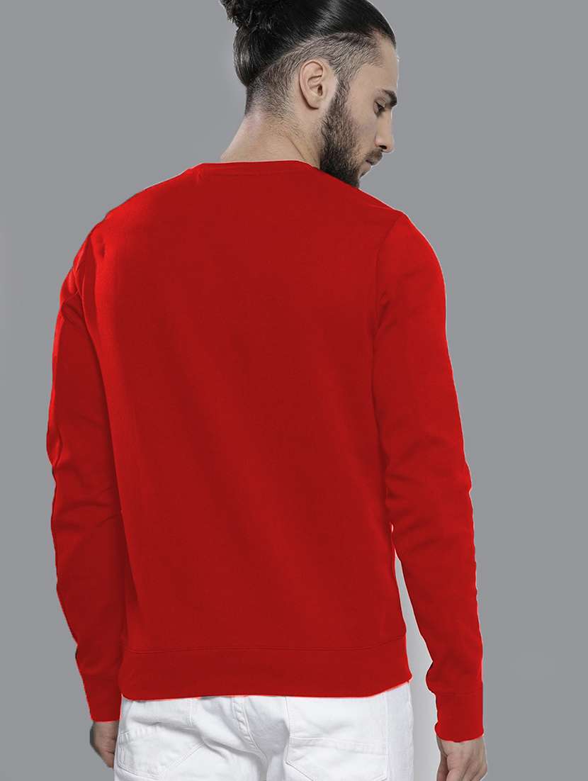 men round neck plain long sleeve sweatshirt - 21629474 -  Standard Image - 2