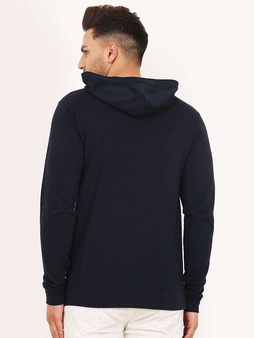 men hood neck printed long sleeve sweatshirt - 21629480 -  Standard Image - 2