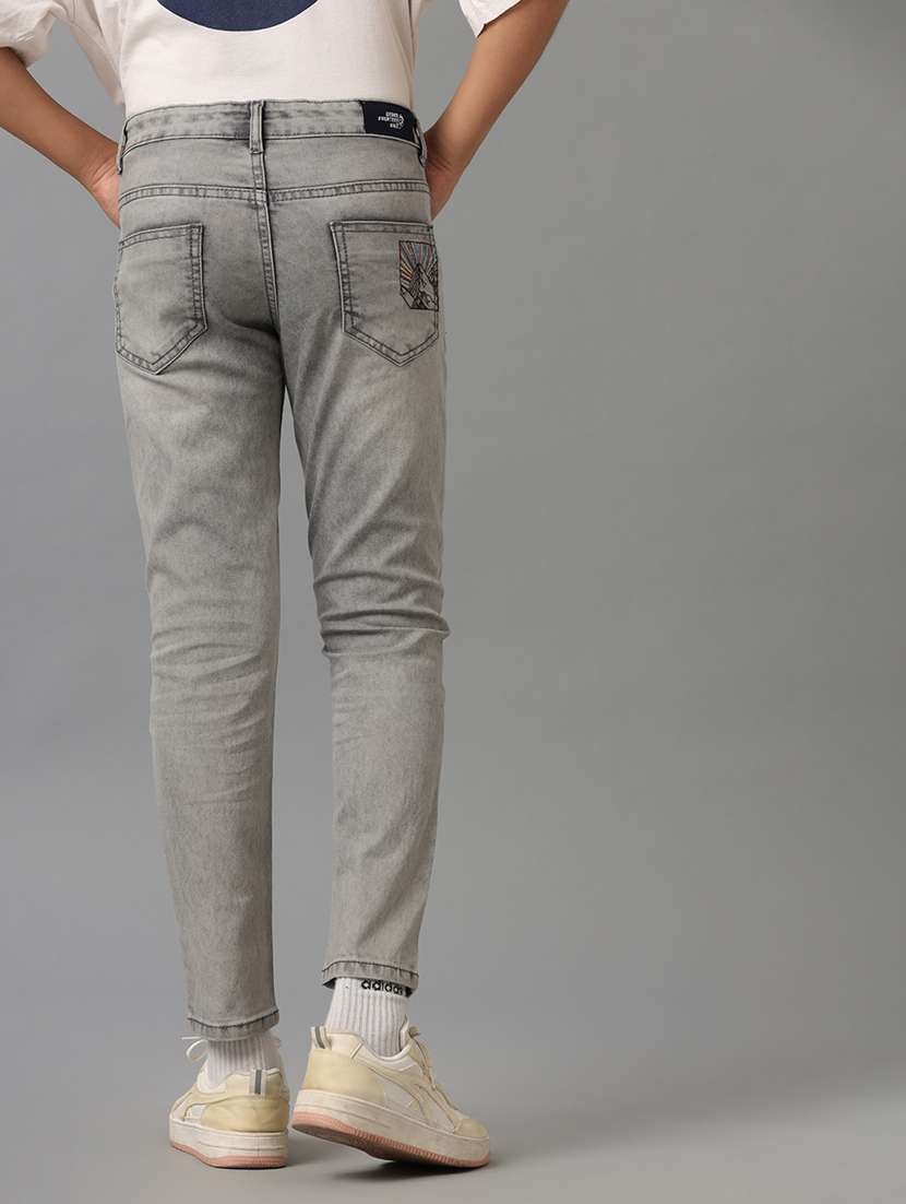 boys washed mid rise denim jeans - 21629793 - Standard Image - 2