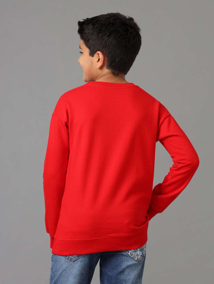 boys front print long sleeve sweatshirt - 21629889 -  Standard Image - 2