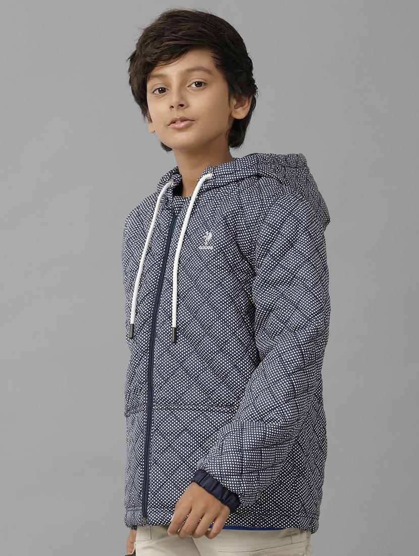 boys printed hooded quilted jacket - 21629919 - Standard Image - 2