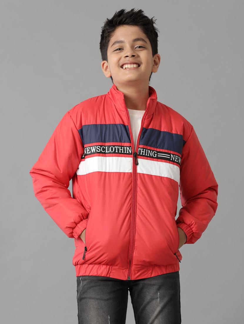 boys color block long sleeve jacket - 21629922 -  Zoom Image - 0