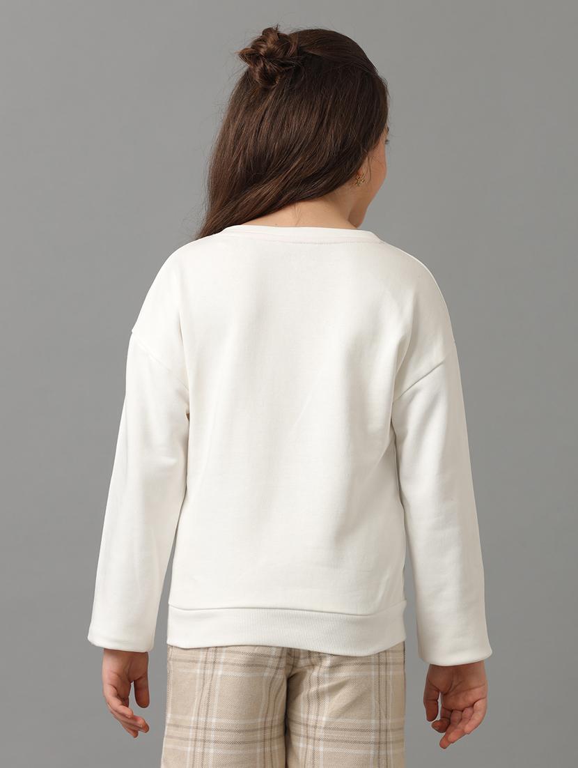 girls front print long sleeve sweatshirt - 21629933 - Standard Image - 2