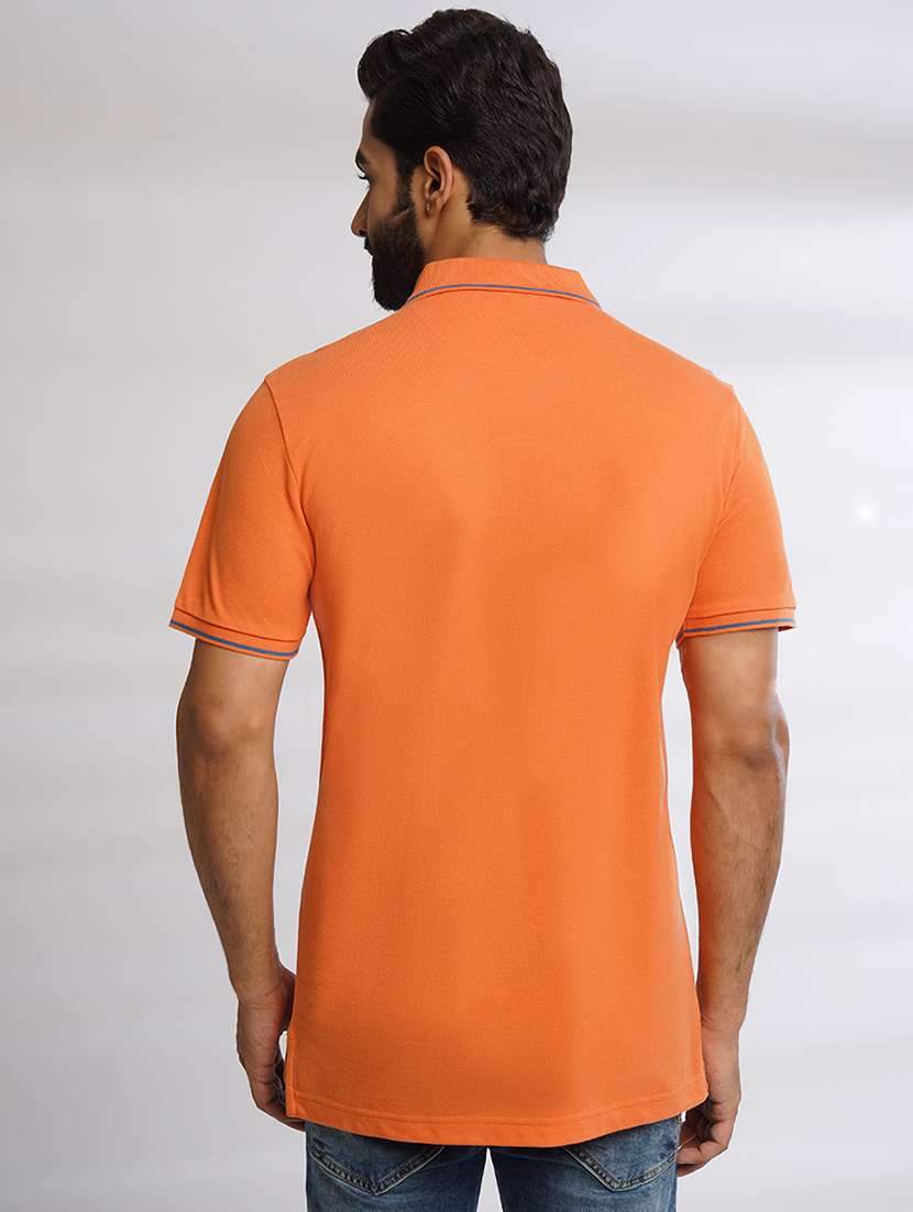 men solid short sleve regular fit polo t-shirt - 21629964 -  Standard Image - 2
