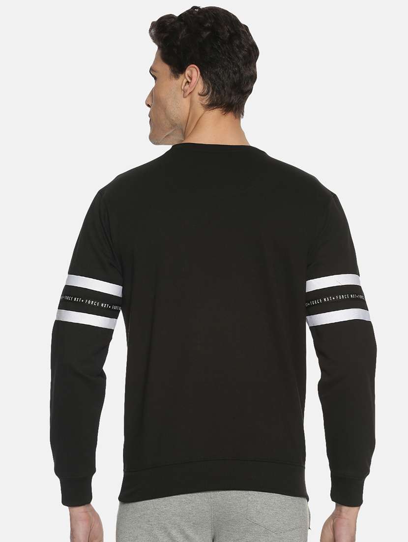 men black long sleeve regular fit sweatshirt - 21630301 -  Standard Image - 2