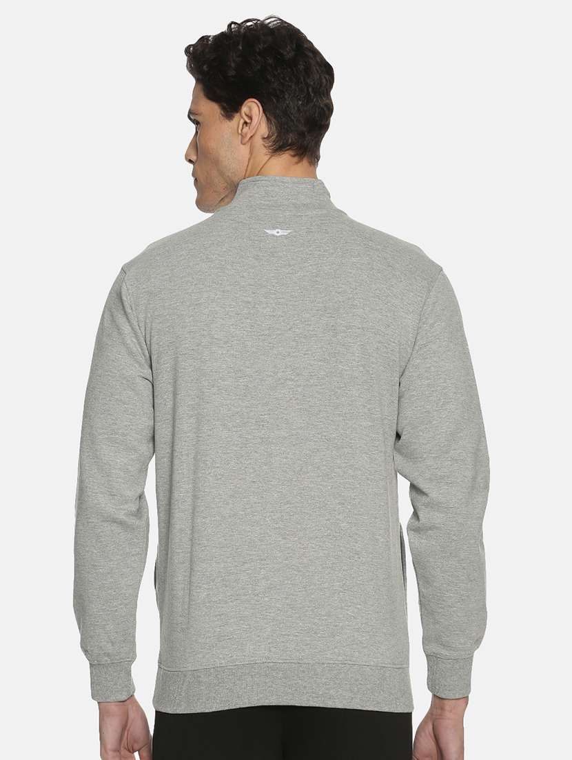 men grey long sleeve regular fit sweatshirt - 21630307 -  Standard Image - 2