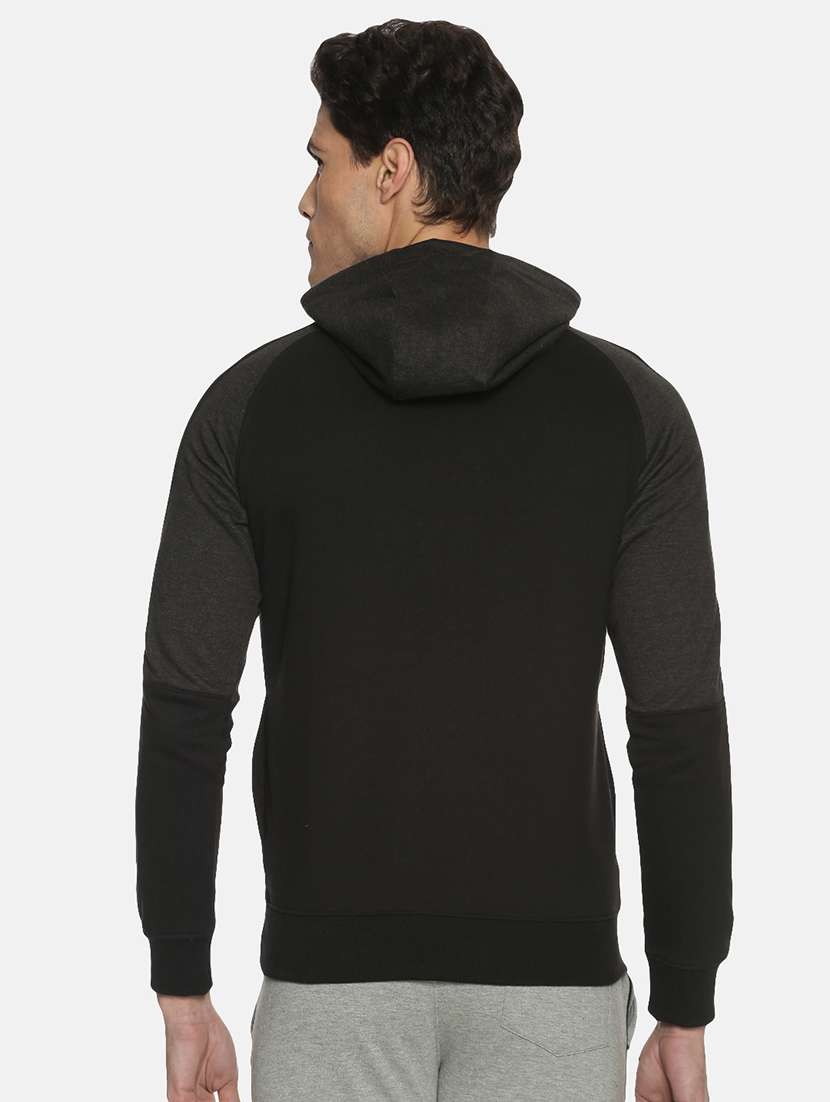 men typographic long sleeve regular fit hooded sweatshirt - 21630324 -  Standard Image - 2